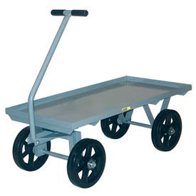 Wagon Truck CH-3060-12MR - Lip Deck - 30 x 60 - Mold-on Rubber Wheels