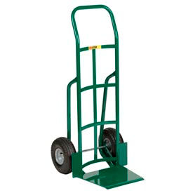 Shovel Nose Hand Truck, Continuous Handle, 10" Pneumatic Wheels, 800 lb. Capacity