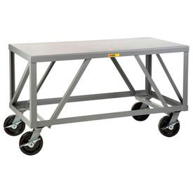 Mobile Table, 5000 lb. Capacity, 60"L x 30"W x 34"H, Gray