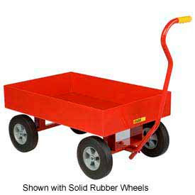 Nursery Wagon Truck LDW-2436-X6-10P - Steel Deck - 6" Sides - 10 x 3.5 Pneumatic