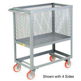 Raised Platform Box Truck RP3X-2436-5PY, 3 Expanded Metal Sides 24x36 1200