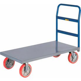 Heavy Duty Platform Truck, 8" Poly Wheels with Brakes, 3600 lb. Cap, 48"x30" Deck