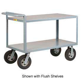 Merchandise Cart w/Tray Shelves, 1500 lb. Capacity, 48"L x 30"W x 40"H, Gray