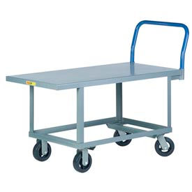 Work Height Platform Truck 24 x 48 Mold-On Rubber Wheels