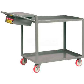 Order Picking Truck w/2 Lip Shelves, 1200 lb Capacity, 48"L x 24"W x 39"H, Gray