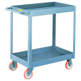 3" Deep Shelf Truck with 2 Shelves, 3600 lb. Capacity, 30"L x 18"W x 38"H, Gray