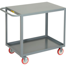 All Welded Service Cart LG-2436-BRK, 2 Shelves Flush Top, 24 x 36