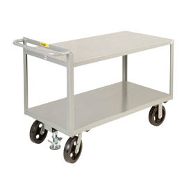Merchandise Cart w/Flush Shelves & Floor Lock, 2400 lb. Cap., 60"L x 30"W x 36"H