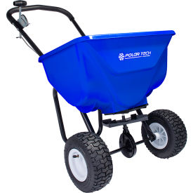 50lb High Output Salt Spreader w/9" Pneumatic Wheels & Solid Rod Linkage (Set-up)