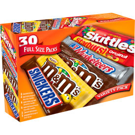 Chocolate and Candy Full Size Variety Pack, 30 Count
