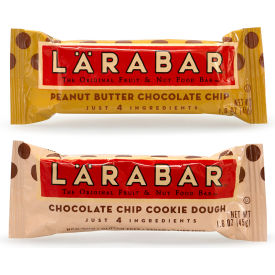 Peanut Butter Chocolate Chip & Chocolate Chip Cookie Dough Bars Variety, 1.6 oz, 20 Count