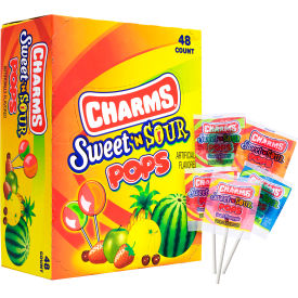 Charms Sweet & Sour Pop, 48 Count