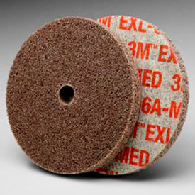 EXL Unitized Wheel 3" x 1/4" x 3/8" Aluminum Oxide 6A MED