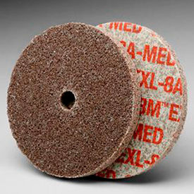Scotch-Brite EXL Unitized Wheel 3" x 1/4" x 3/8" Aluminum Oxide 8A MED