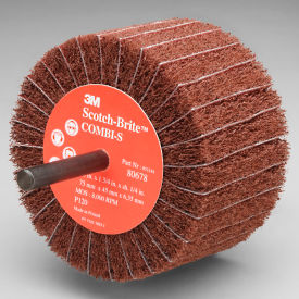 Combi-S Wheel 80678 3" x 1-3/4" x 1/4" Shank P120 Grit Aluminum Oxide