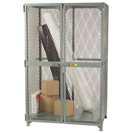 Welded Vented Storage Locker, 60"W x 36"D x 78"H, Gray, Assembled