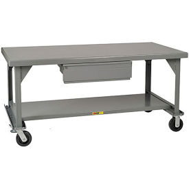 Welded Steel Mobile Workbench, 36 x 30", Drawer, 7 Gauge
