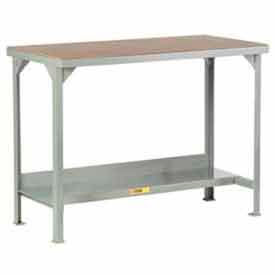 48"W x 24"D Adj. Workbench w/ Open Base, Shop Top Square Edge