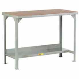 48"W x 30"D Adj. Workbench w/Open Base, Hardboard Over Steel Top