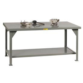Extra Heavy Duty 7 Gauge Steel Workbench, Fixed Height - 36"W x 30"D x 34"H