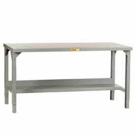 84"W x 36"D Steel Square Edge Welded Workbench w/Open Base