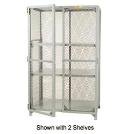 Welded Storage Locker, 1 Adjustable Shelf, 48"W x 30"D x 78"H, Gray, Assembled