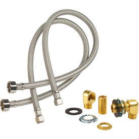 Flexible Water Line Kit with Wall Mounting Kit