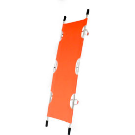 Folding Pole Stretcher, Orange