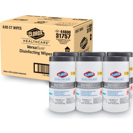 Versasure Cleaner Disinfectant Wipes, 1-Ply, White, 85 wipes per Canister, 6 Canisters per Carton