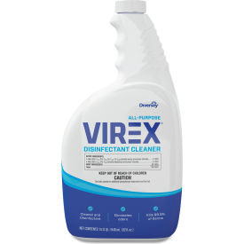 Virex All-Purpose Disinfectant Cleaner, Lemon Scent, 32 Oz. Spray Bottle, 4/Carton