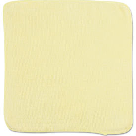 Microfiber Cleaning Cloths, 12 X 12, Yellow, 24/Bag