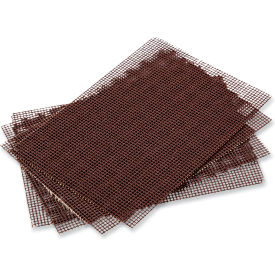 Griddle-Grill Screen, Aluminum Oxide, Brown, 4X5-1/2, 20/Pack, 10 Packs/Carton