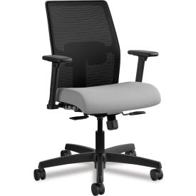 Ignition 2.0 4-Way Stretch Low-Back Mesh Task Chair, 300 Lbs Capacity, Frost Seat, Black Back, Black Base