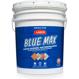 AMES BLUE MAX Liquid Rubber Waterproofer - Regular Grade 5 Gallon Pail