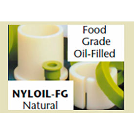 Professional Plastics Natural Nyloil FG Food Grade Rod 3.75" Dia