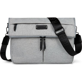 Reborn Collection Convertible Crossbody Bag, Polyester, Gray
