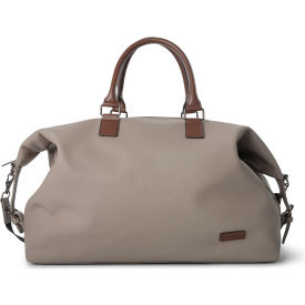 Contrast Collection Duffle Bag, Adjustable and Removable Shoulder Strap, Gray