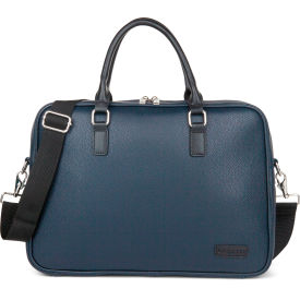 Contrast Collection Briefcase Bag, Fits Most 14" Laptop, Navy