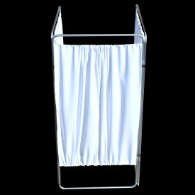 King Economy 3 Section Privacy Screen, 94.5"W x 67.5"H, Silver