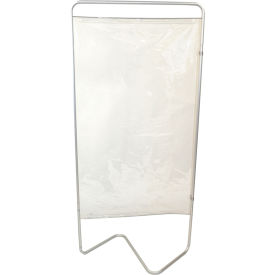 1 Section Privacy Screen, 31.5"W x 67.5"H, Silver