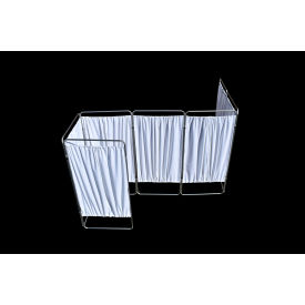 King Economy 7 Section Privacy Screen, 220.5"W x 67.5"H, Silver