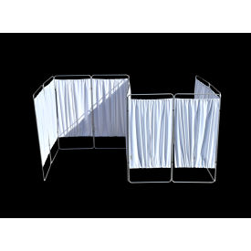 King Economy 9 Section Privacy Screen, 283.5"W x 67.5"H, Silver