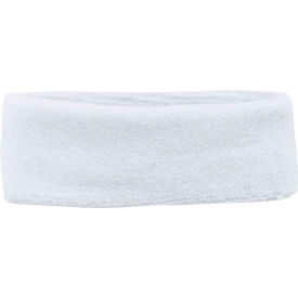Head Sweatband, White, One Size