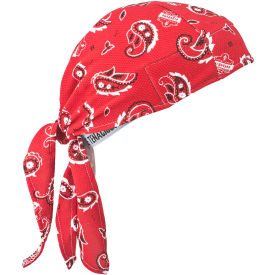 Chill-Its 6615 High-Performance Dew Rag, Red Western, One Size