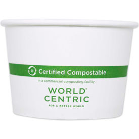 Paper Bowls, 16 oz, 4.4" Diameter x 3"H, White
