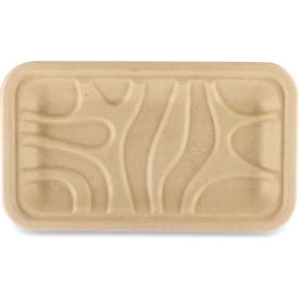 Fiber Trays, PLA Lined, PFAS Free, 1-Compartment, 8.3 x 4.9 x 0.7, Natural