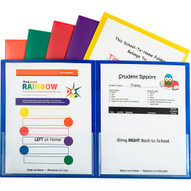 Classroom Connector School-to-Home Folders, Assorted, 6/Pack