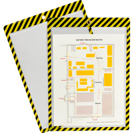 Shop Ticket Holder, Vinyl with Yellow/Black Stripes, 25/Box