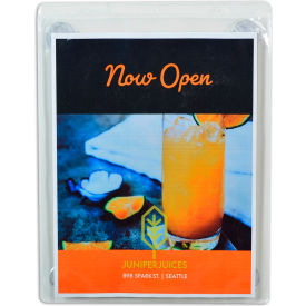 Display Pocket with Suction Cups, Both Sides Clear, 9" x 12", 15/Box