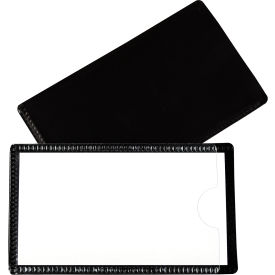Slap 'N Go Magnetic Holders, Side Load, 4-1/4" x 2-1/2", Black, 10/Pack